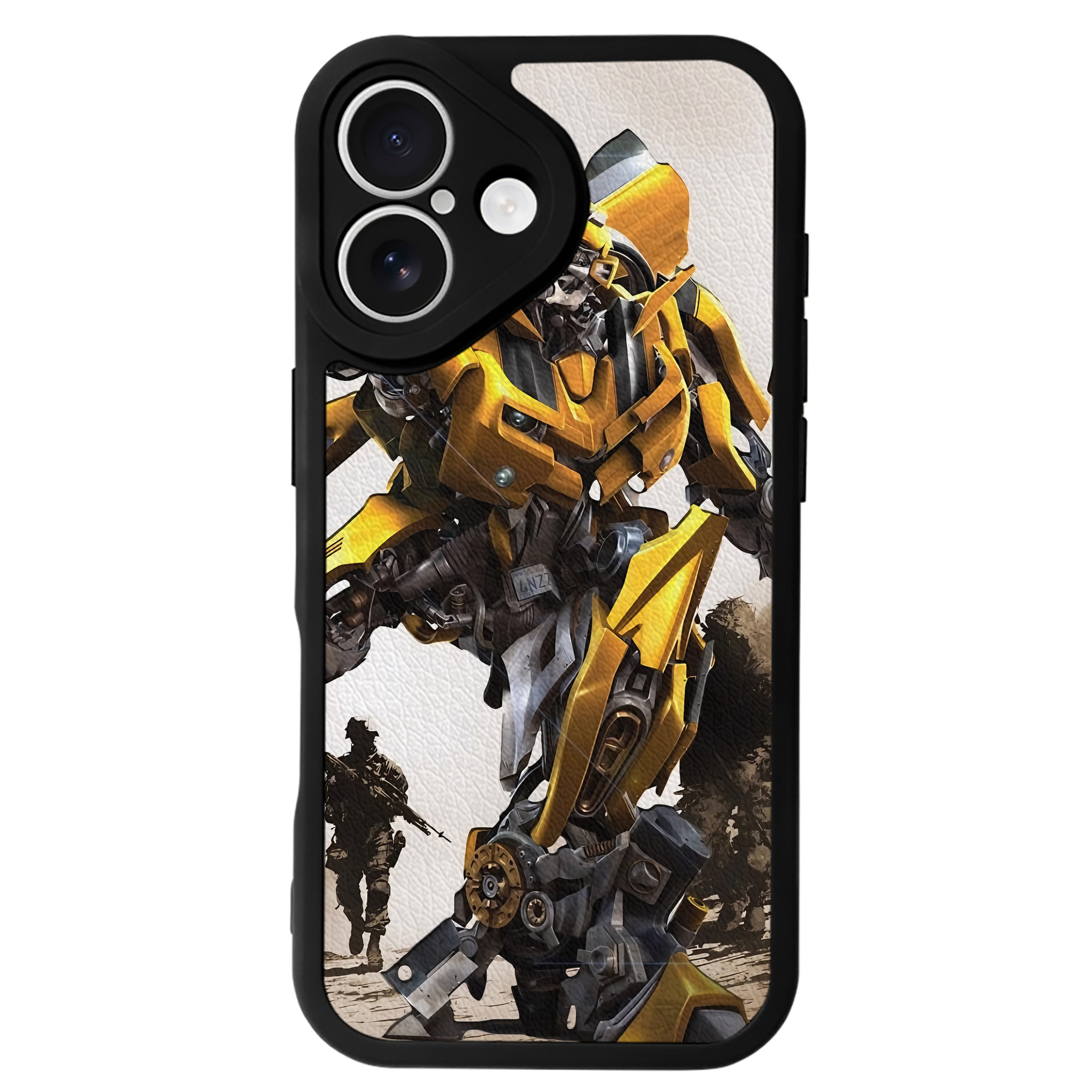 （画像用） Transformers トランスフォーマー 【iPhone 16シリーズ対応】シリコンスマホケース（レザー調） 材質：シリコン